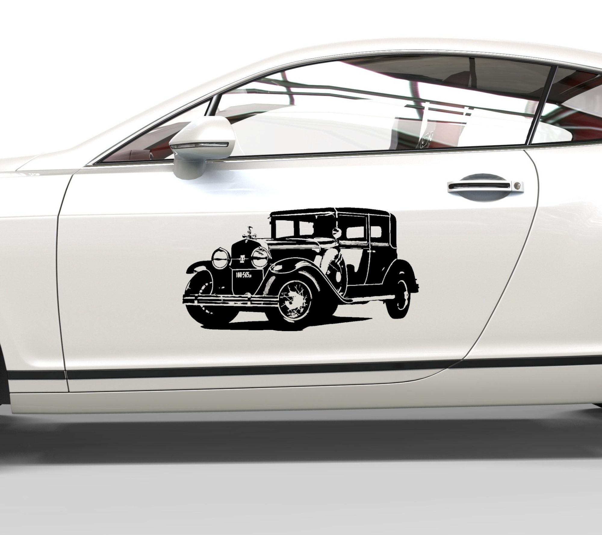 13119 Al Capone Cadillac Typ 34-A Town Sedan Baujahr 1928  Aufkleber